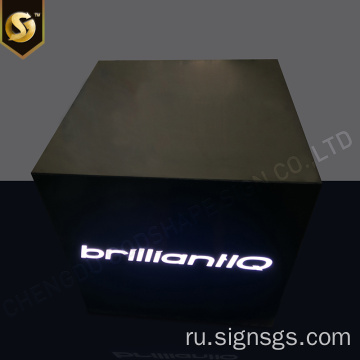 Рекламный сверхтонкий металлический световой короб на заказ